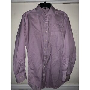 Peter Millar Shirt Medium Purple Stripe Button Down Long Sleeve Men